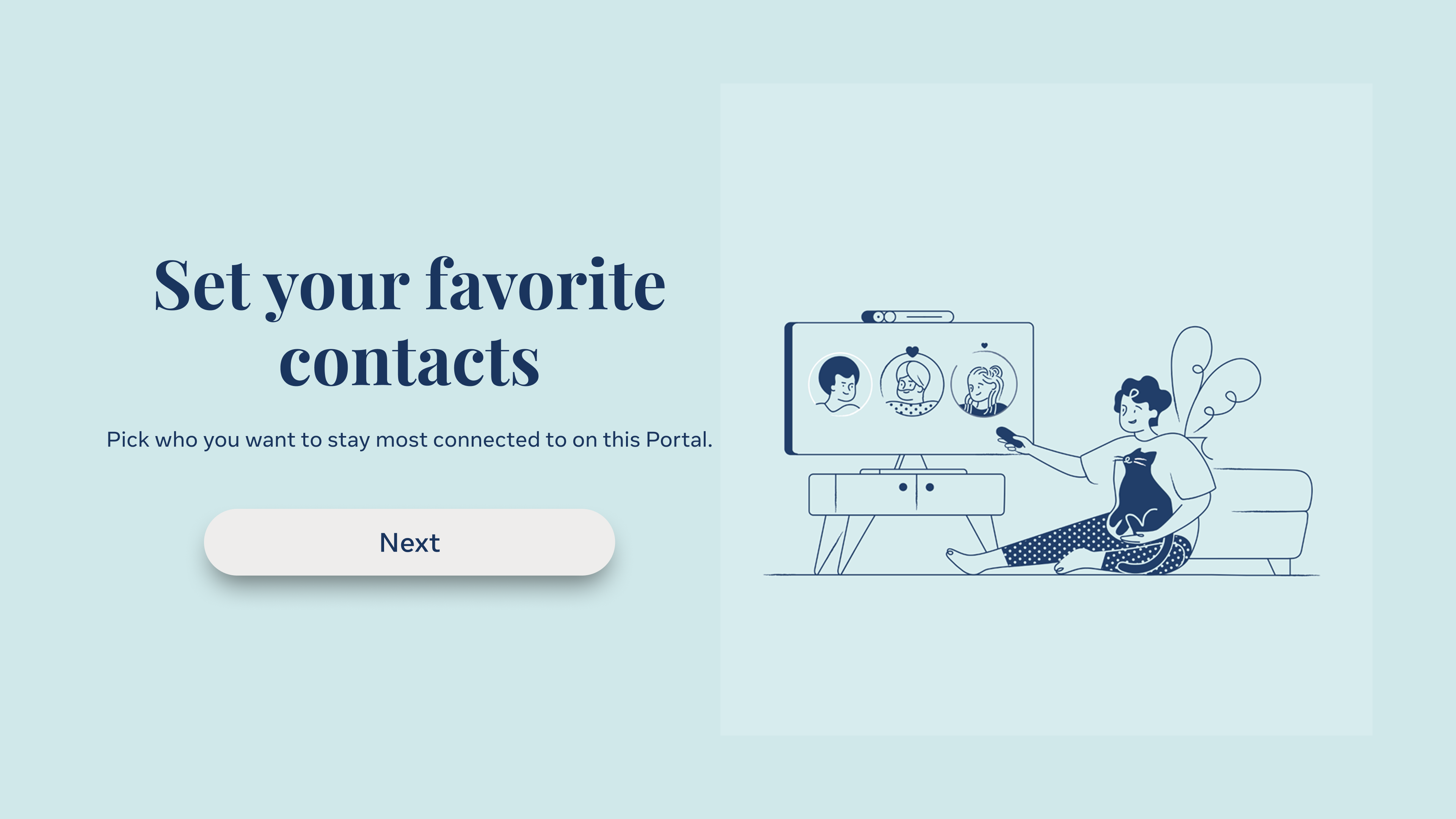 Portal TV — Favorite contacts